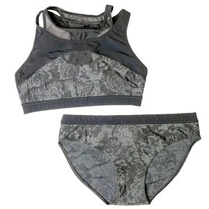 SWEATY BETTY Black Floral Bikini, Size M